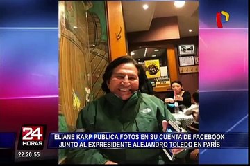 Polémica por fotografías de Alejandro Toledo y Eliane Karp en París