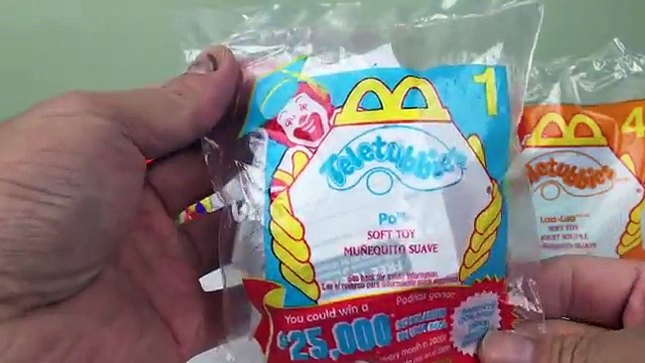 Teletubbies rare mcdonalds happy meal toys tinky winky dipsy po laa laa