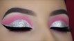Crystal Pink Cut Crease Tutorial eyes makeup