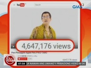 24 Oras: "Pen Pineapple Apple Pen" Japanese video, instant worldwide hit online