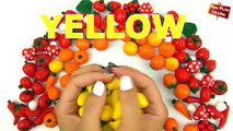 Learn Colors with fruits and vegetables | DIY Rainbow with Toys Fruits and Vegetables