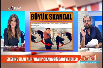 Ellerine silah alıp "Hayır"cılara gözdağı verdiler