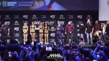 UFC 207 Weigh-Ins: Amanda Nunes vs. Ronda Rousey Staredown