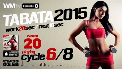 Hot Workout  Tabata 2015 HIIT Session - CYCLE 68 -- 20 Sec. Work And 10 Sec. Rest With Vocal Cues