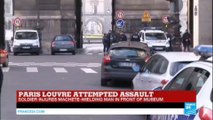 Paris: Soldier injures machete-wielding attacker shouting 