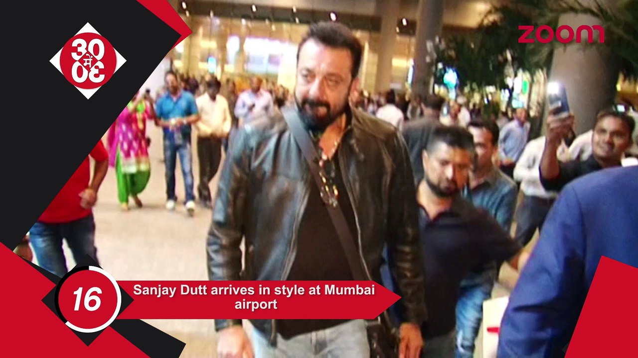 Sanjay Dutt Spotted At The Airport,Ranveer Copied Sonakshi