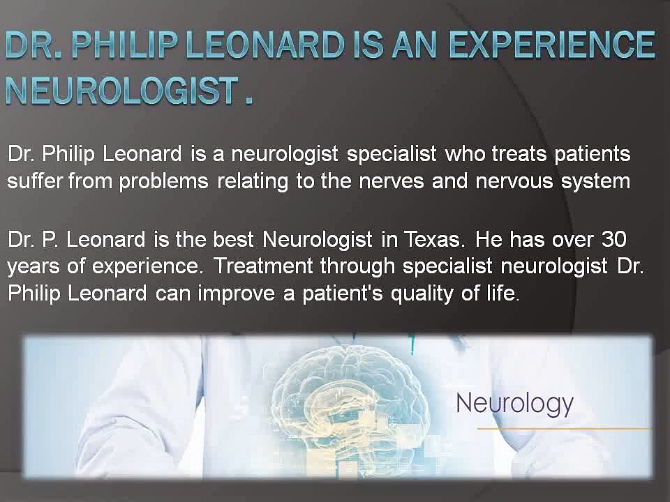 Neurological disorders Pseudo tumor Cerebri- Dr. Philip Leonard