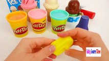Цвета Для Детей, Чтобы Узнать С Играть Doh Мороженое Эскимо И Рожок Площадка Для Детей
