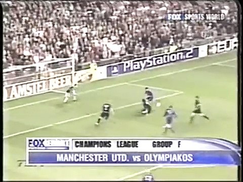 01.10.2002 - 2002-2003 UEFA Champions League Group F Matchday 3 Manchester United 4-0 Olympiacos FC
