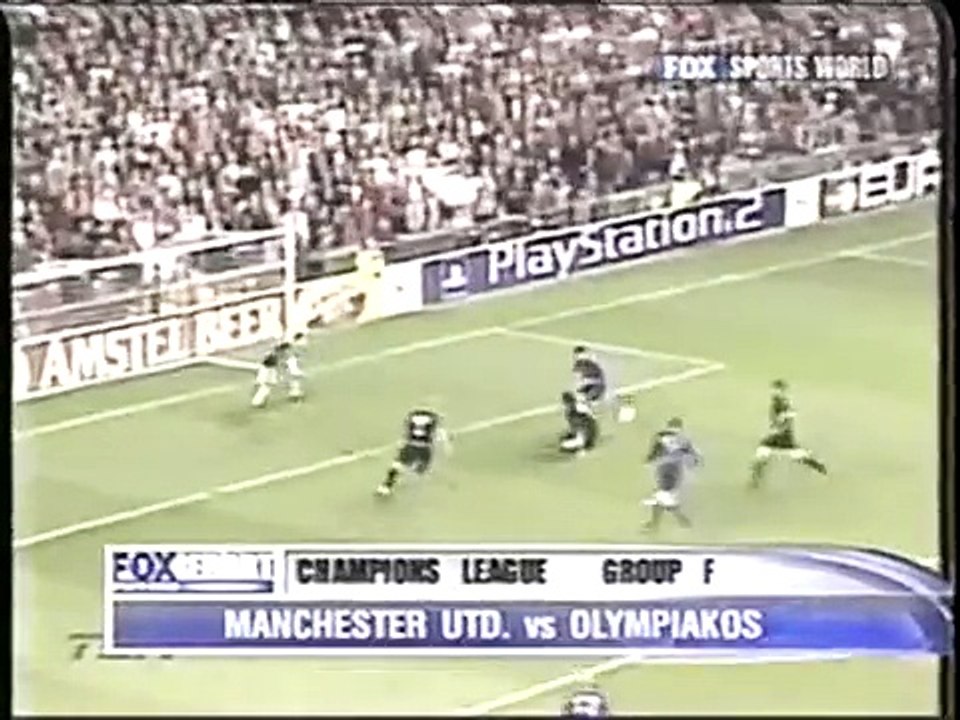 01.10.2002 - 2002-2003 UEFA Champions League Group F Matchday 3 Manchester United 4-0 Olympiacos FC