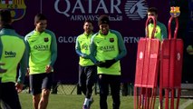 FC Barcelona training session: Final training session before Athletic clash
