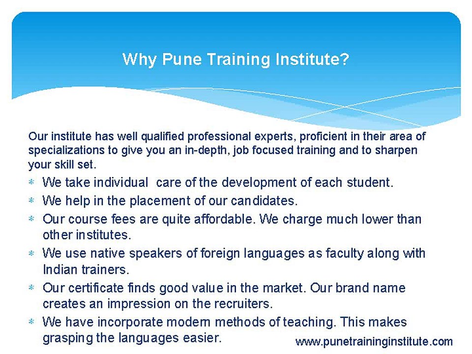 Foreign Language Courses - Classes in Pune