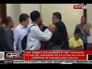 Rep. Robert Ace Barbers at Rep. Prospero Pichay Jr., nagkainitan sa gitna ng house hearing