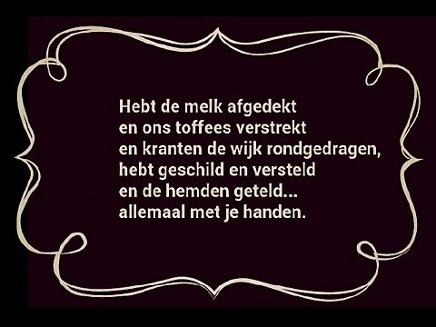 Moeders handen Gedicht van Willem Wilmink-GL3H-weipsk-HQ