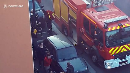 Gas bottle explodes during apartment fire in Toulouse