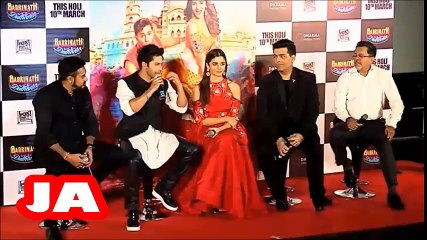 Varun, Aliaa And Karan Interact With Media At The Trailer Launch of Badrinath Ki Dulhania