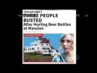 Rumah Taylor Swift dilempari botol