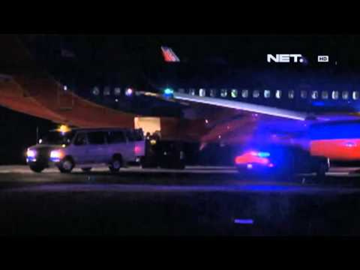 ⁣NET24 - Pesawat salah mendarat