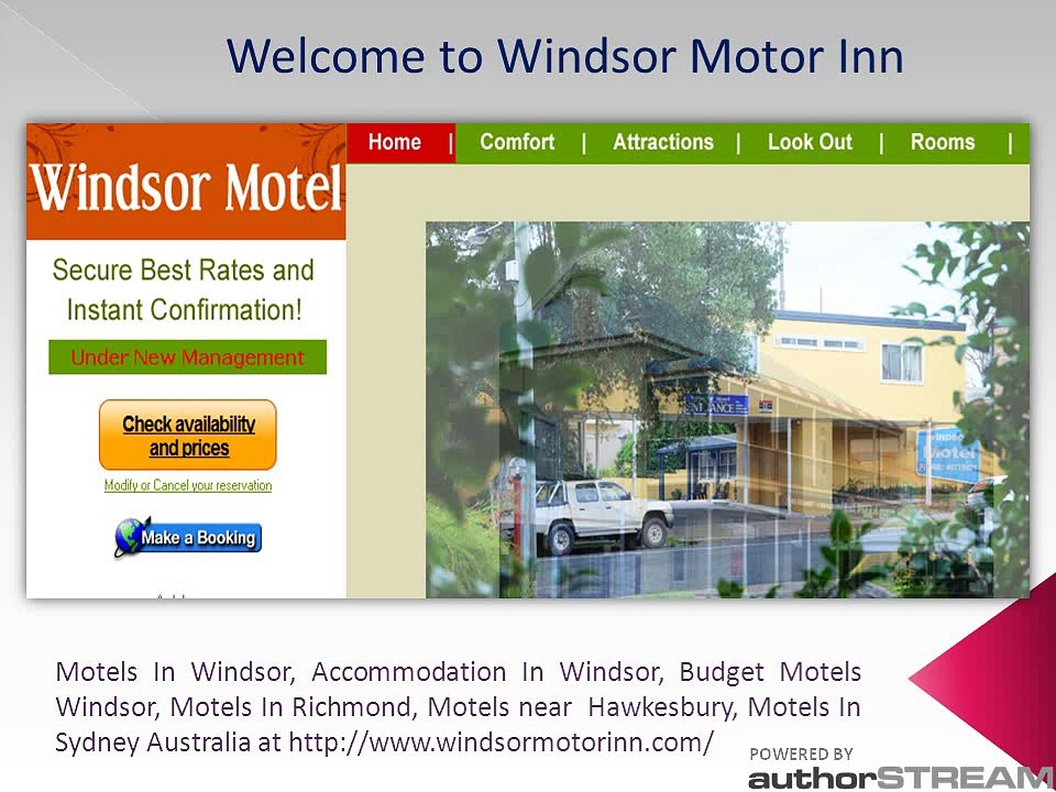 Accommodation in Windsor