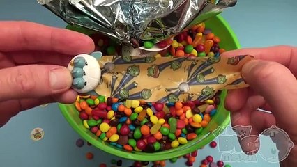Hidden Surprise Eggs in a Bucket Full of Candy! Part 2