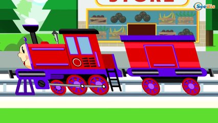 Скачать видео: Caricaturas de trenes - Trenes infantiles - Dibujos Animados Educativos - Vídeos de Trenes