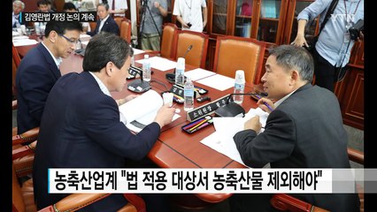 끊이지 않는 '김영란법' 개정 논의..."농축수산물 피해" / YTN (Yes! Top News)