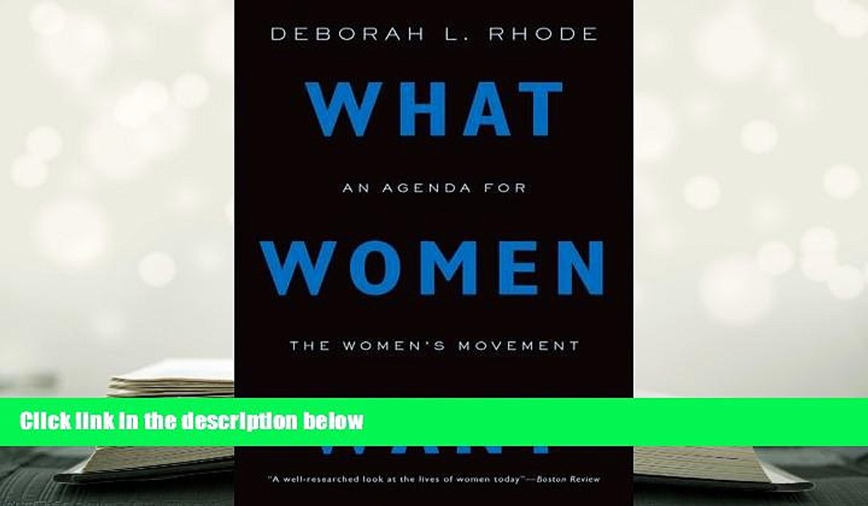 PDF [FREE] DOWNLOAD  What Women Want: An Agenda for the Women s Movement [DOWNLOAD] ONLINE