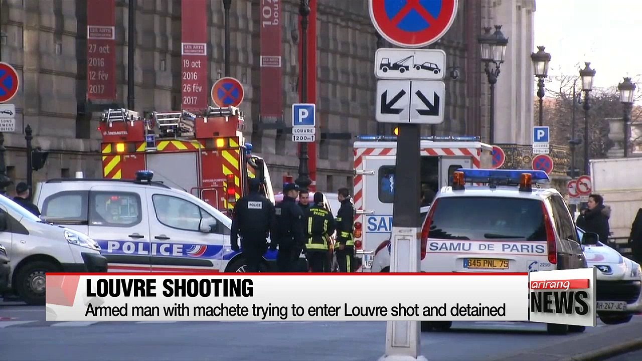 :  Louvre knife attack: Soldier shoots armed man in Paris