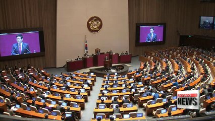 Saenuri Party floor leader Chung Woo-taik urges to revise Constitution before 2017 presidential election
