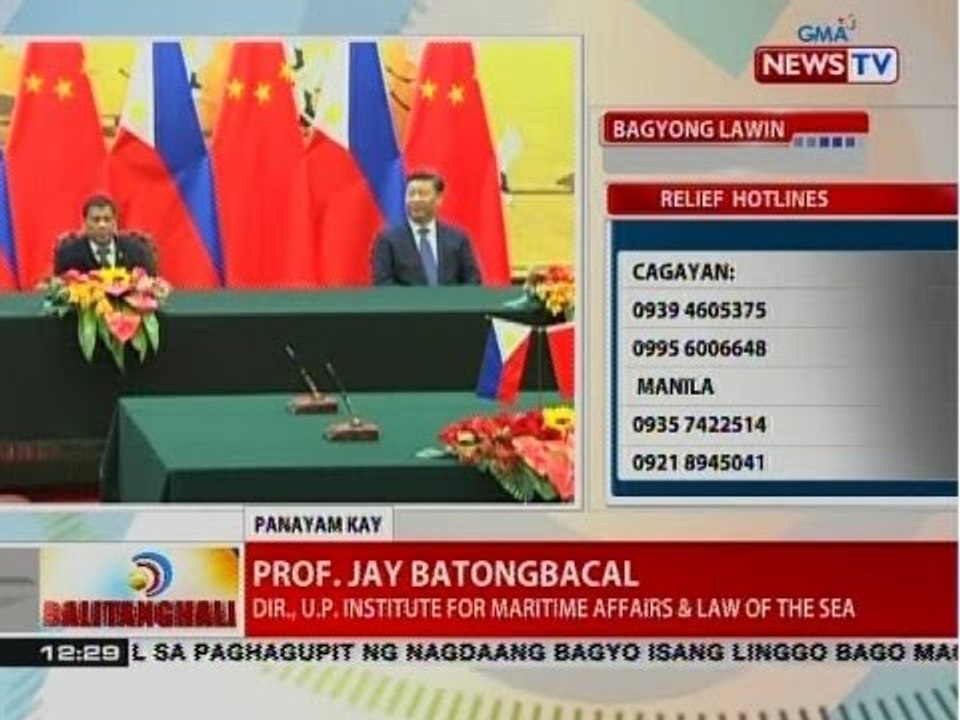 BT: Panayam kay Prof. Jay Batongbacal, DIR., UP Institute for Maritime Affairs & Law of the Sea