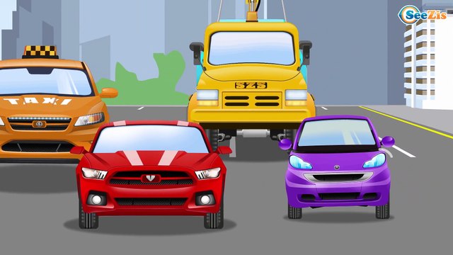 The Yellow Tow Truck rescues Car Friend - Cars & Trucks Cartoons - World of Cars for children