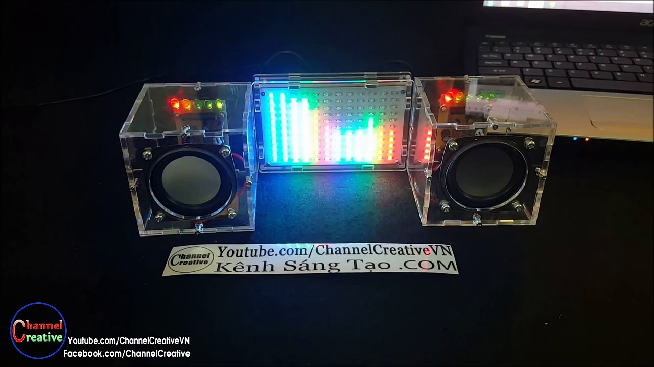Assembling Music Spectrum Led Flash and Amplifier Speaker _ P1-uC9ouep6r0Y