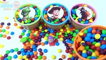 Ice Cream Cups Stacking Candy M&Ms Skittles Surprise Toys Toy Story Collection for Kids