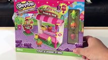 Shopkins Kinstruction Building Block Toys, Fruit & Veggie Stand Speed Build by FamilyToyReview
