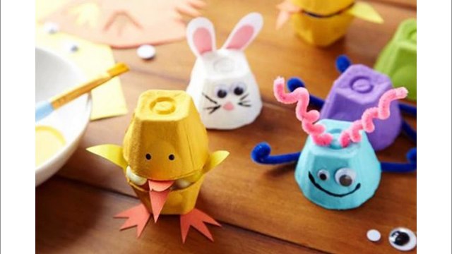 Kreative Bastel Ideen aus Eierkartons - Creative crafting ideas from egg cartons-UZ4KajJQZQI