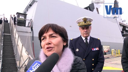 Annick Girardin rencontre les personnels féminins de la base navale de Toulon