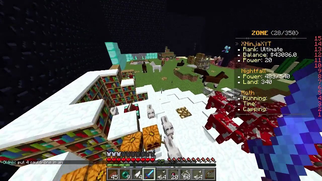 Minecraft PvP Zone Factions #1: BASE TOUR!!! SO...