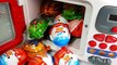 Kinder Surprise Eggs NINJA Toys Microwave Just Like Home Appliances Learn Colors Play Doh For Kids-LwjjsEV7EXM