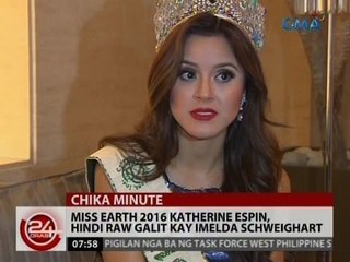 24 Oras: Miss Earth 2016 Katherine Espin, hindi raw galit kay Imee Schweighart