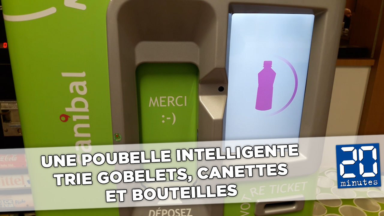 Recyclage: Une poubelle intelligente trie gobelets, canettes et bouteilles