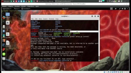 Erro Setoolkit Como Arrumar?