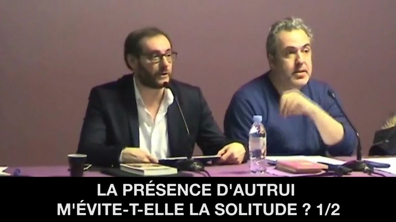 I. La présence d'autrui m'évite-t-elle la solitude ? Cours, Sébastien HOËT