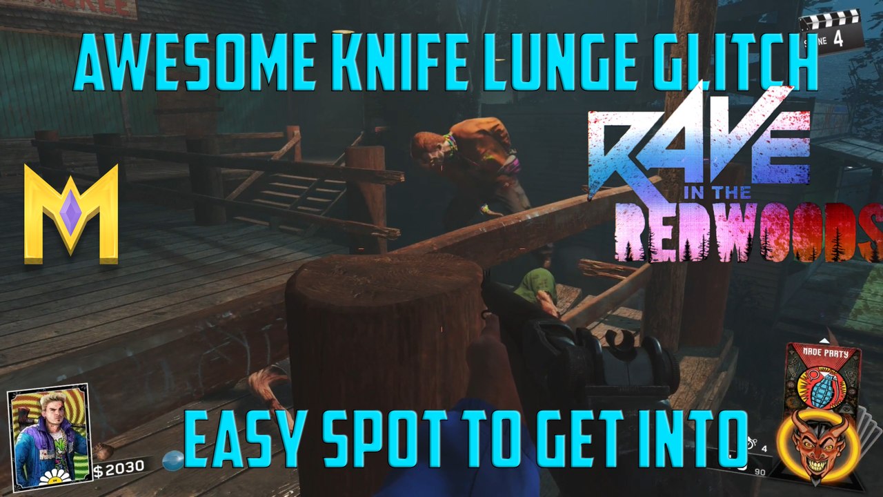 Rave In The Redwoods Glitches - *SOLO* Knife Lunge God Mode Spot