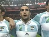 Los Pumas - Himno Argentino vs. Francia