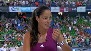 Ana Ivanovic - Sweat Interview after Game - Sexy Player