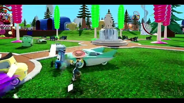 Джесси История Игрушек участвует в гонке с Тачками машинками Дисней Toy Story Jessie Pixar