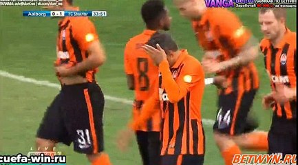 Marlos Goal HD - Aalborg 0-1 Shakhtar Donetsk 03.02.2017