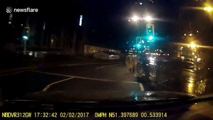 Car hits cyclist at high speed in Rochester, UK