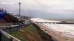 Strong winds brought by storm Doris in Bournemouth