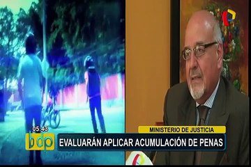 Minjus: evaluarán aplicar acumulación de penas